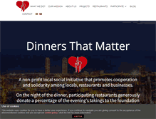 Tablet Screenshot of dinnersthatmatter.org